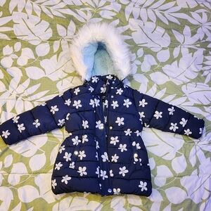 Member's mark Grils puffed Jacket Size 5, Blue/white